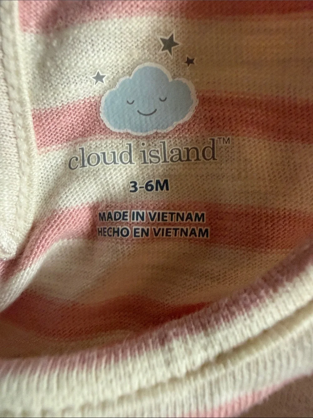 Chic Pea Pink & White Cherry Baby Matching Set Onsies romper &Cloud Island set